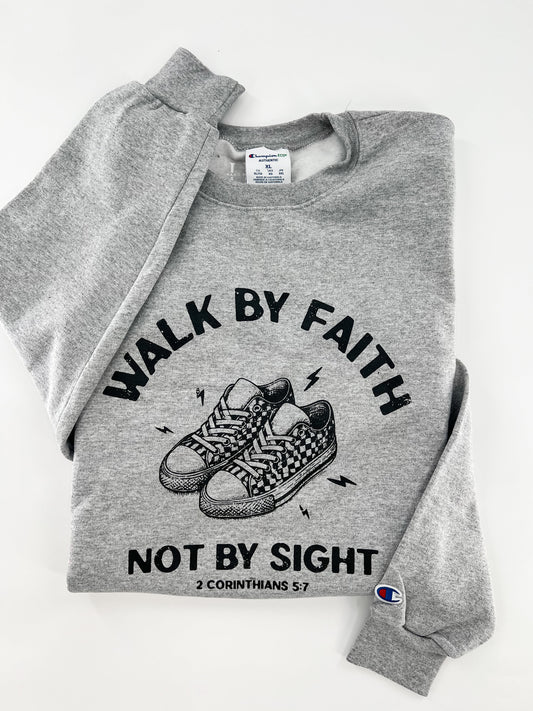 Walk by Faith  - Black Sneaker Design