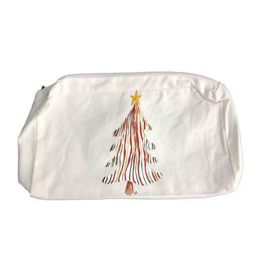 Zipper Bag 2008 Striped Christmas Tree With Star