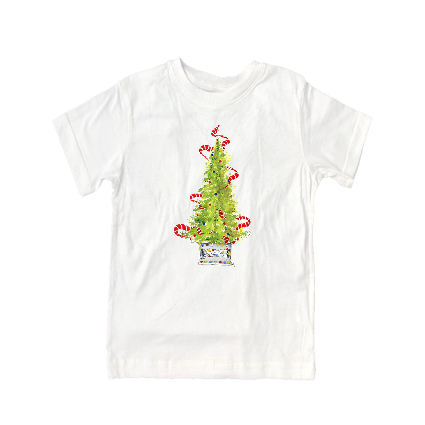 Child Shirt - 924 Christmas Tree with Ribbon