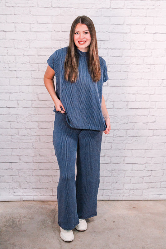 Midnight Ease Ribbed Set