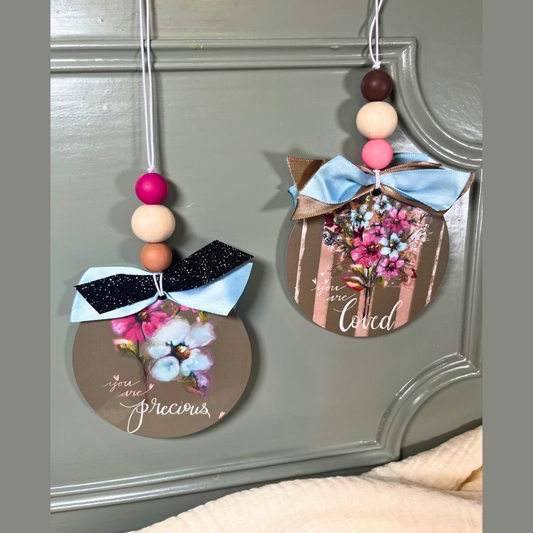 You Are Precious & Loved Car Charm