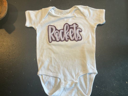D’s Designs Rockets Onesie 24MONTHS