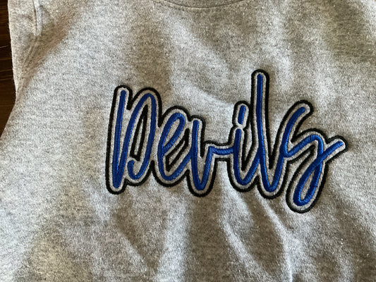 D's Designs blue devils sweattshirt