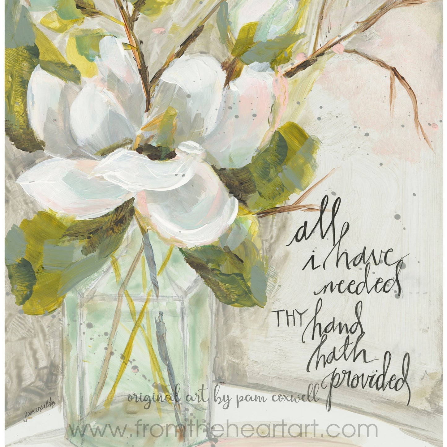 Bottle & Magnolia Bloom