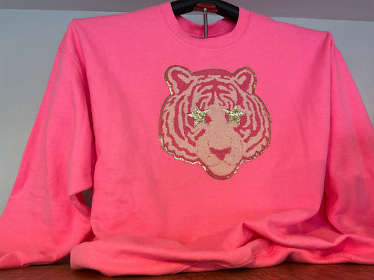 D's Designs tiger chenille sweatshirt