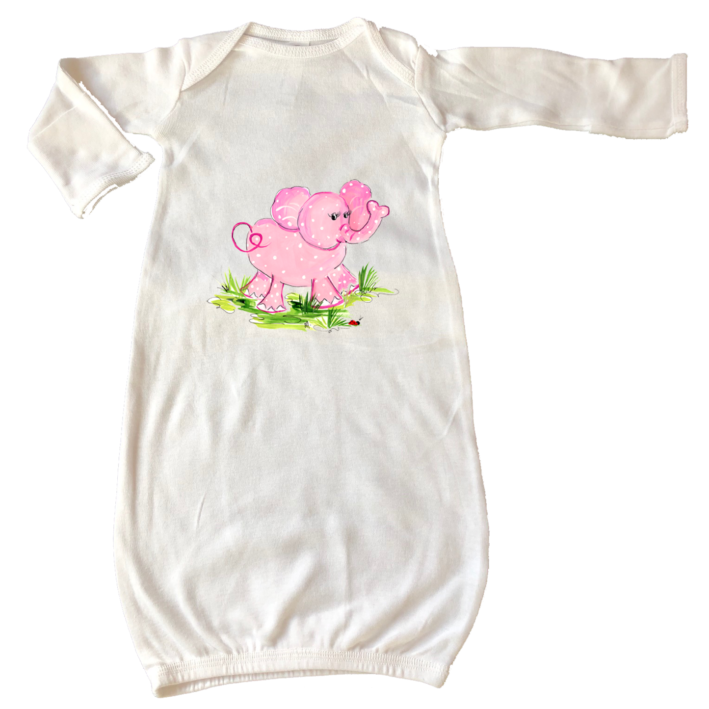 Infant Gown 249 Pink Elephant