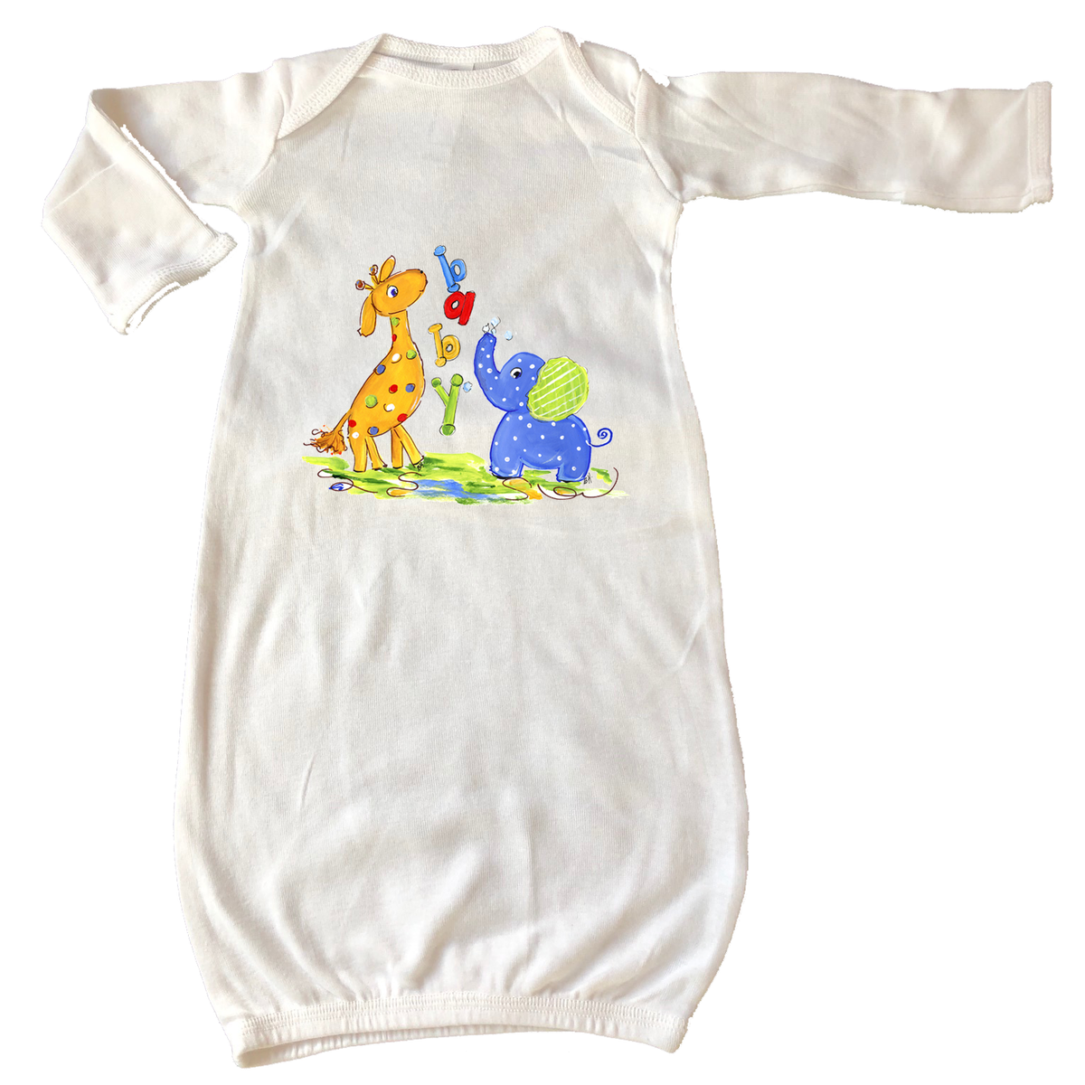 Infant Gown 771 Baby Animals