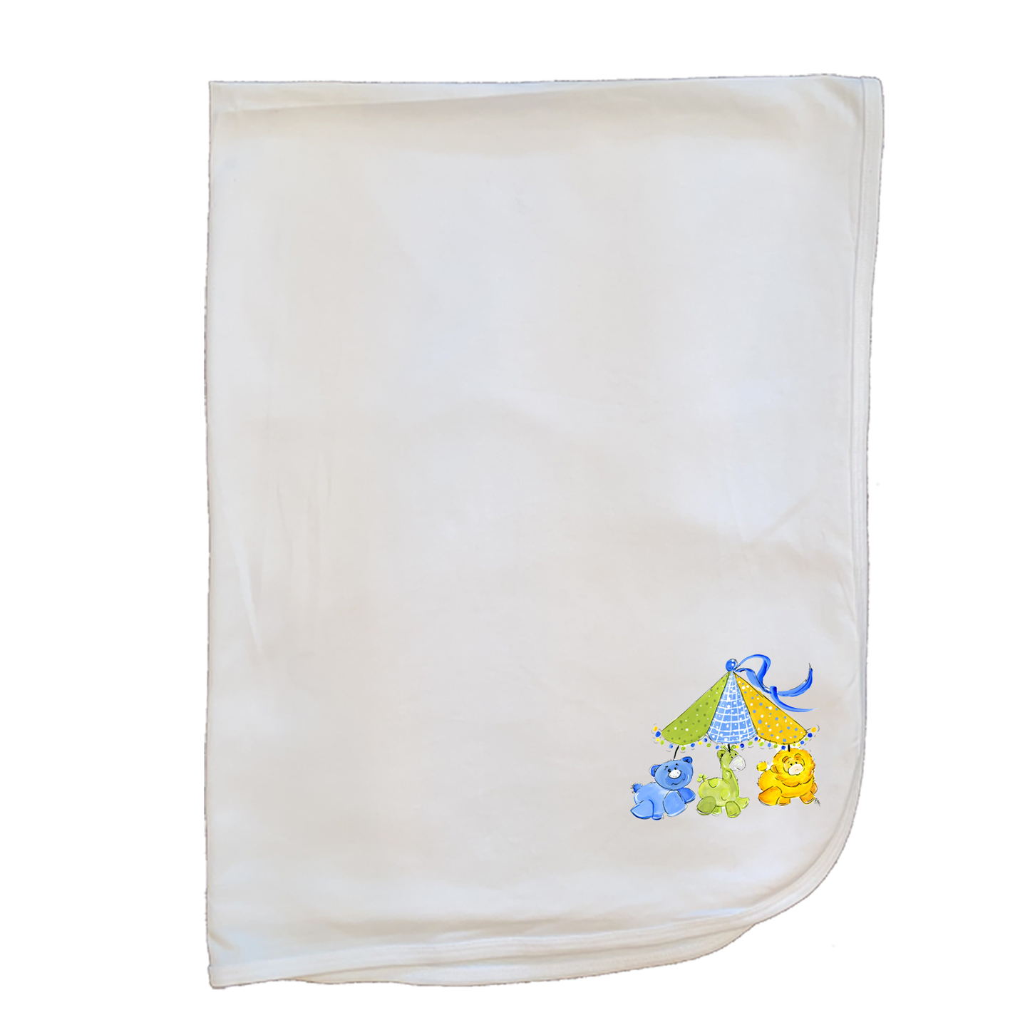 Cotton Baby Blanket 897 Animal Mobile - Boy