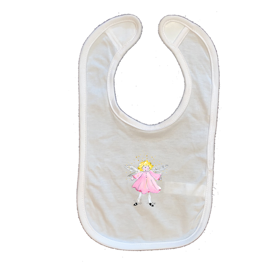 Cotton Infant Bib 42 Pink Fairy