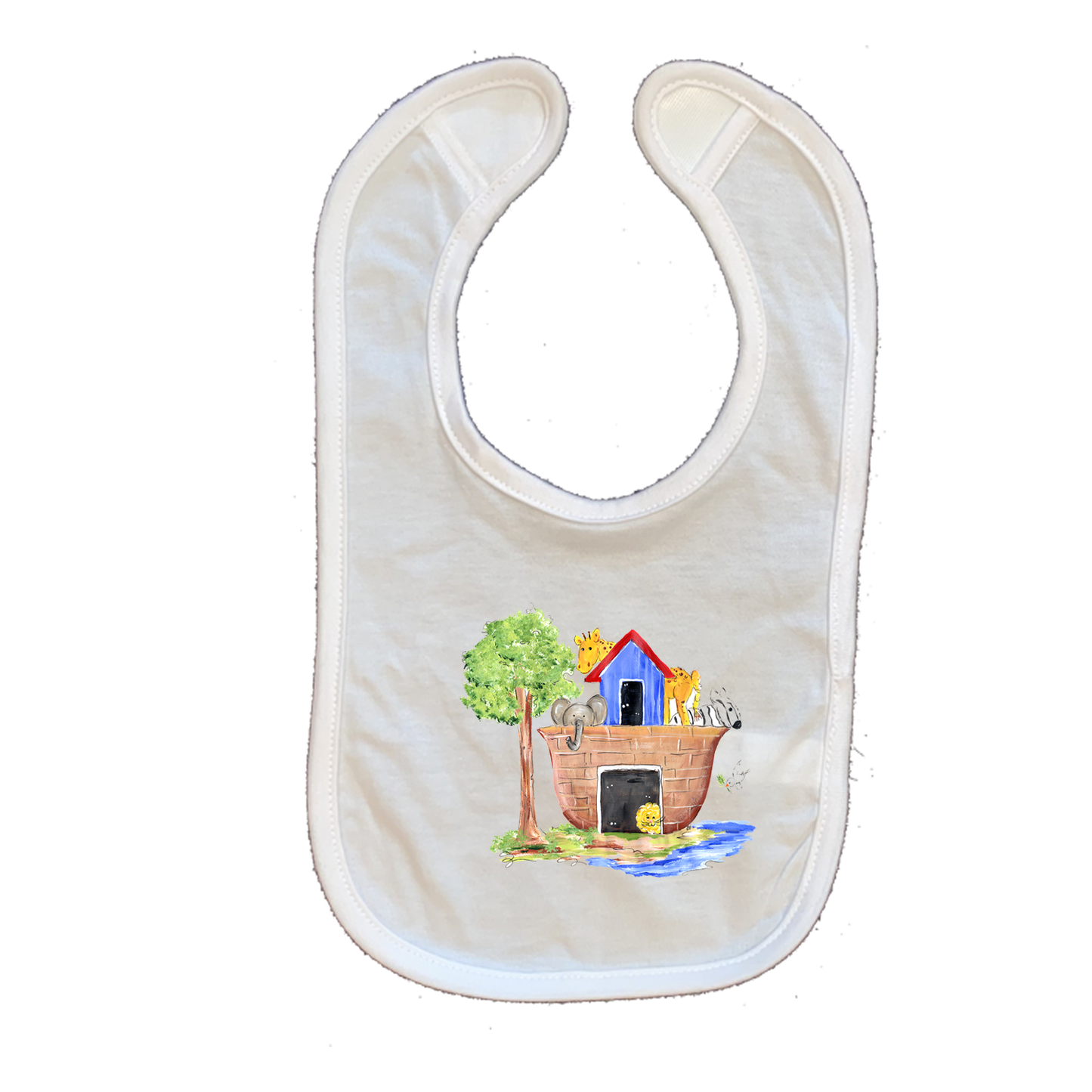 Cotton Infant Bib 446 Noah's Ark