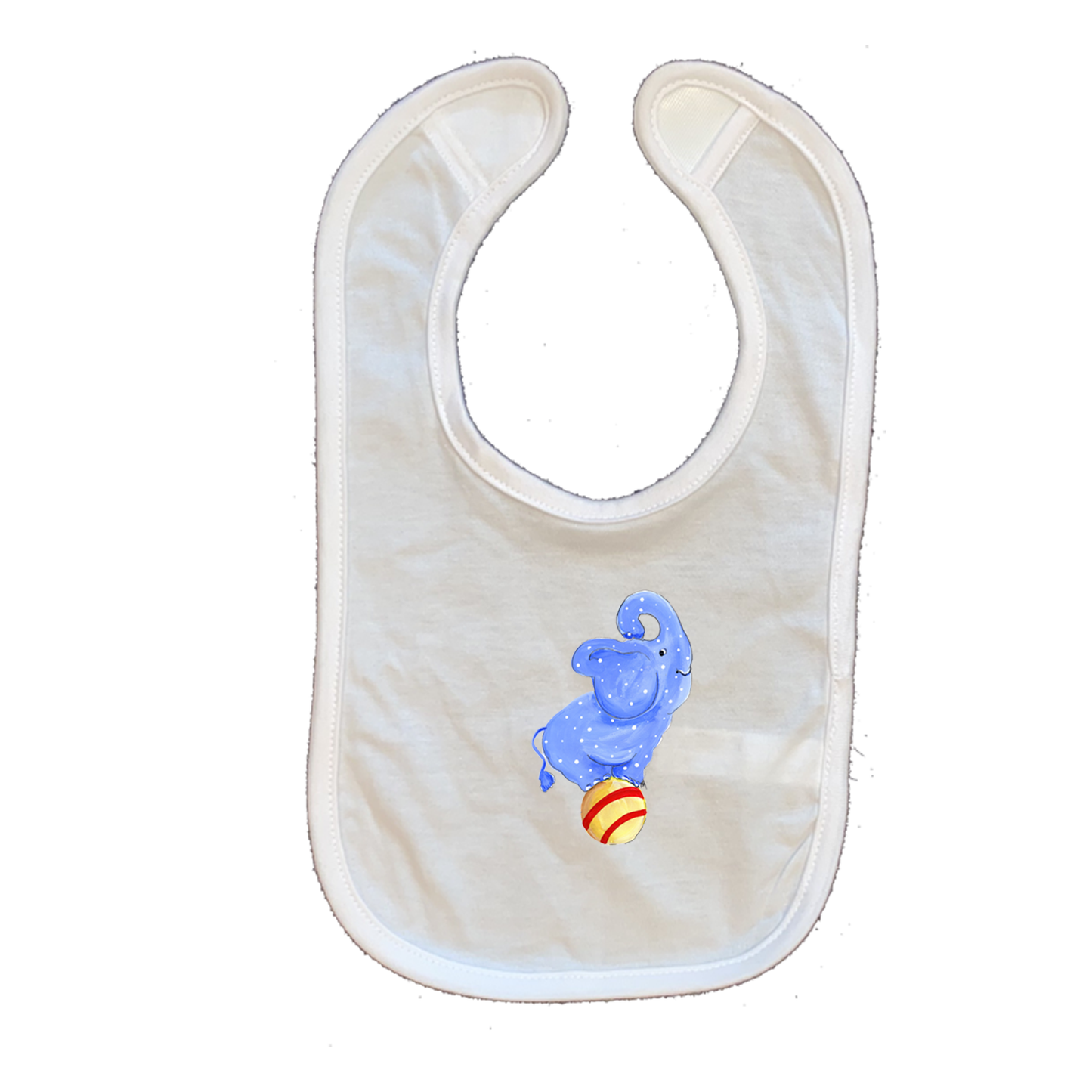 Cotton Infant Bib 512 Circus Elephant