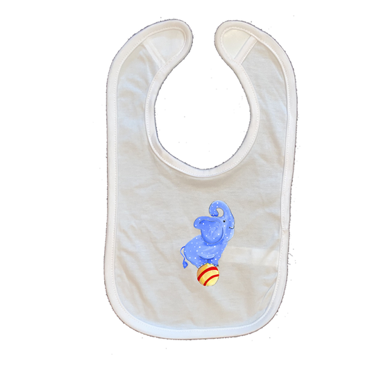 Cotton Infant Bib 512 Circus Elephant