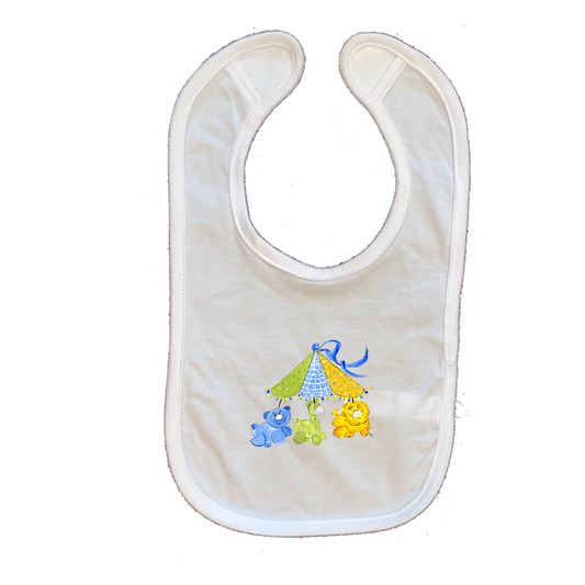 Cotton Infant Bib 897 Animal Mobile - Boy