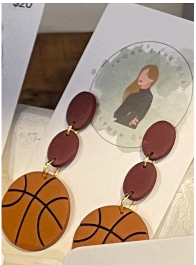 Ivory Lane Clay Earrings - Sports