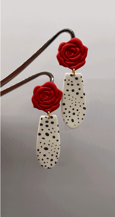 Ivory Lane Clay Earrings - Valentine