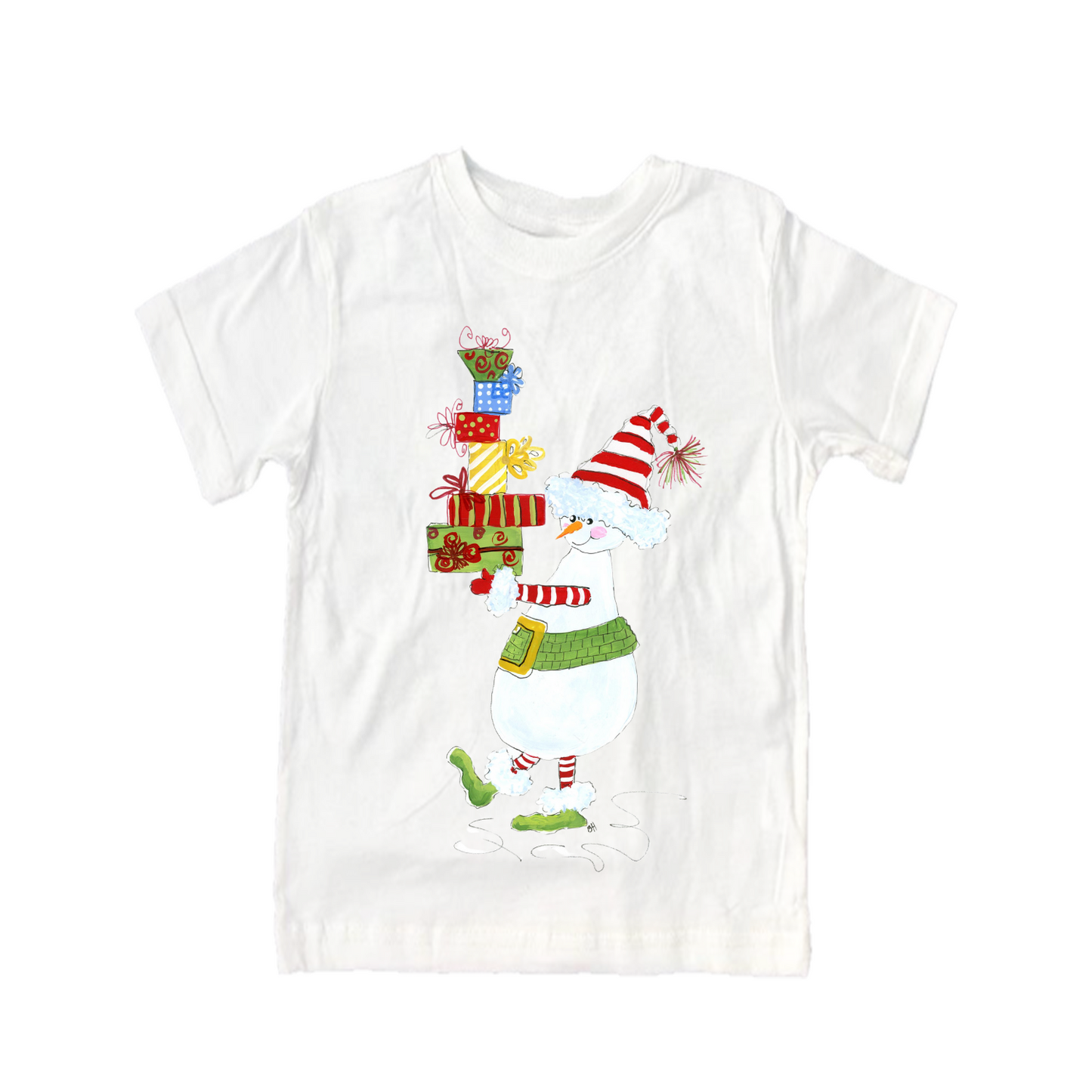 Child Shirt - 934 Snowman with Packages