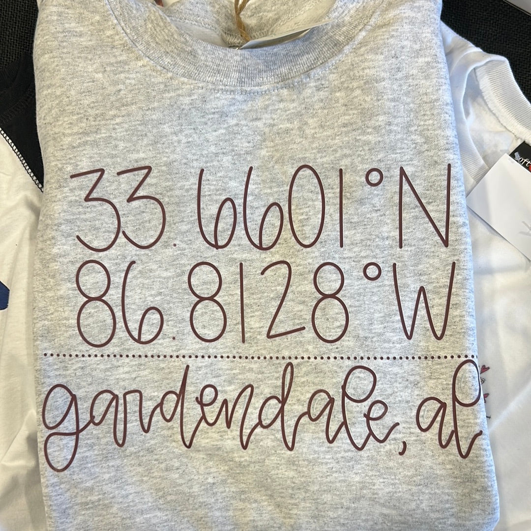 Cozy Momma Gardendale Latitude/Longitude Sweatshirts