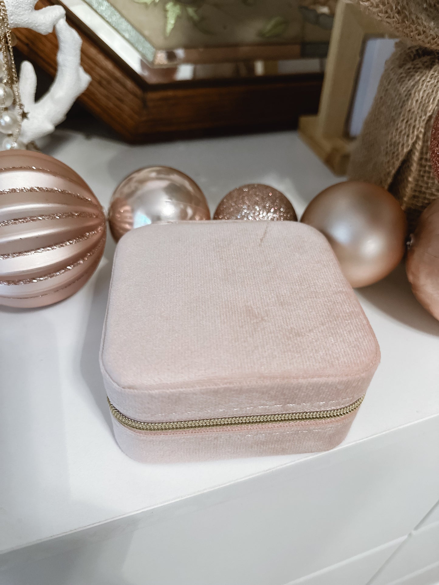 Velvet Keepsake Jewelry Box