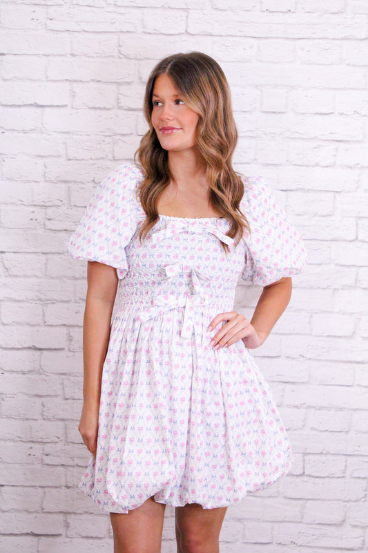 Sweet Peony Bubble Dress
