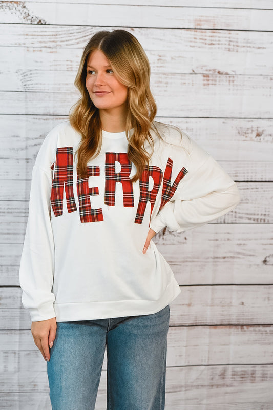 Merry Pullover Sweatshirt