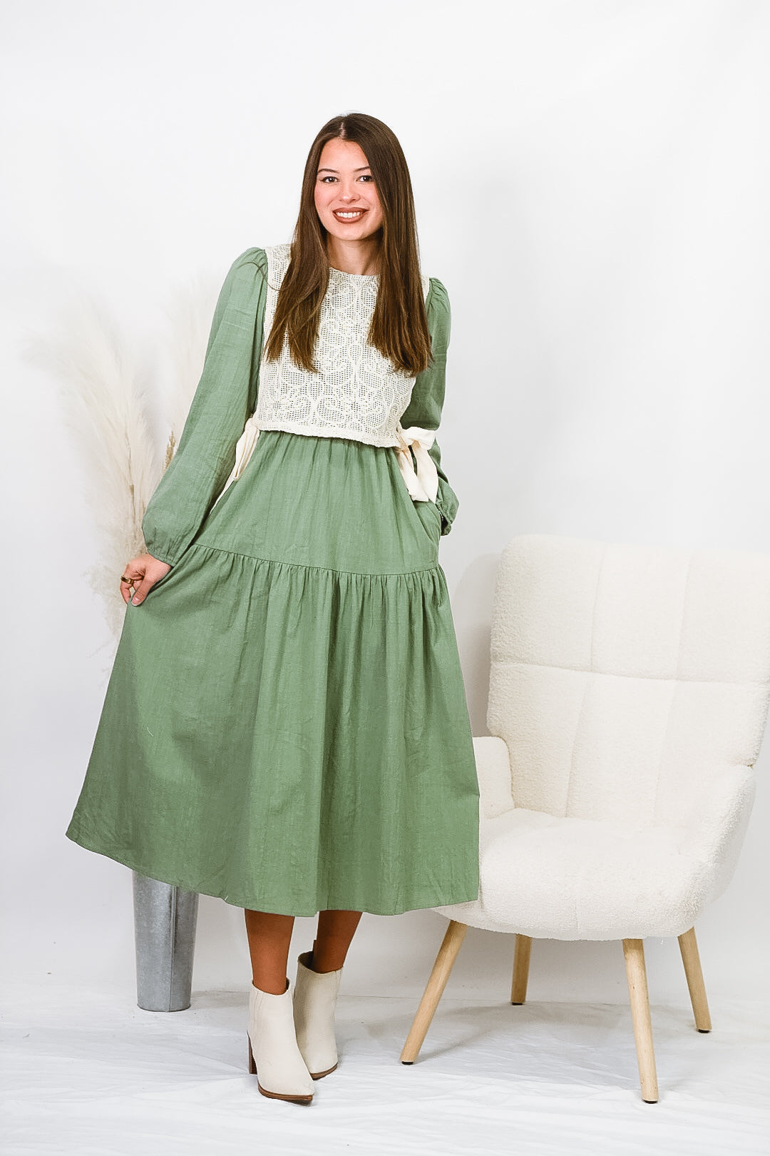 Harvest Lace Midi Dress