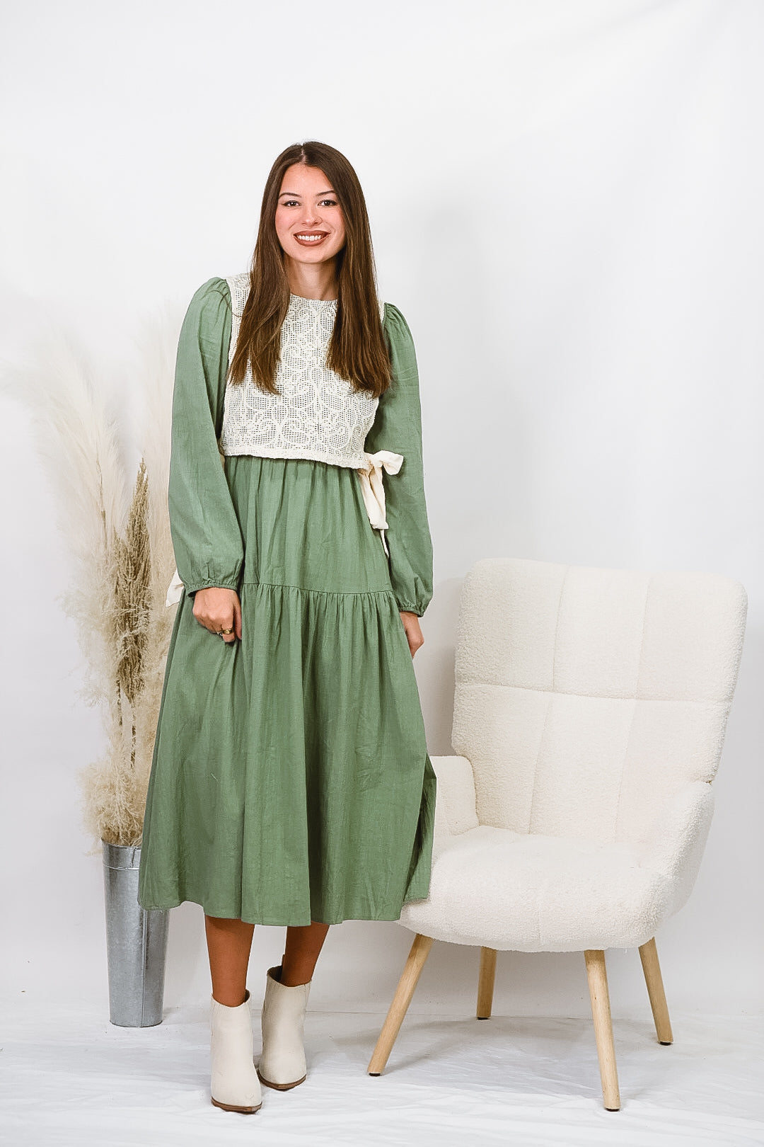 Harvest Lace Midi Dress