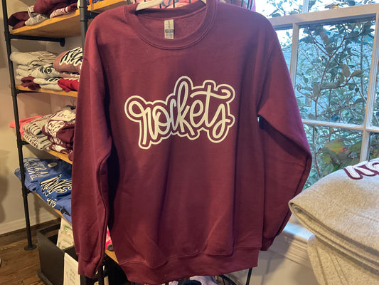 Cozy Momma  Rocket maroon sweatshirt