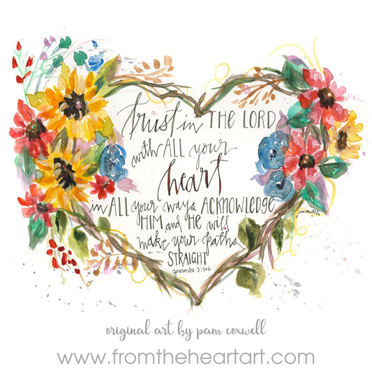 Floral Trust Heart