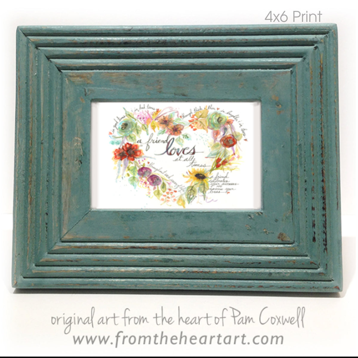 Friend Floral Heart