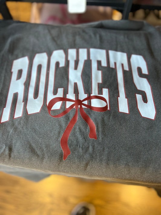 Cozy Momma Rocket Coquette Bow youth CC tee