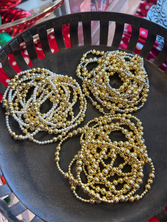 18K Beaded Bracelets