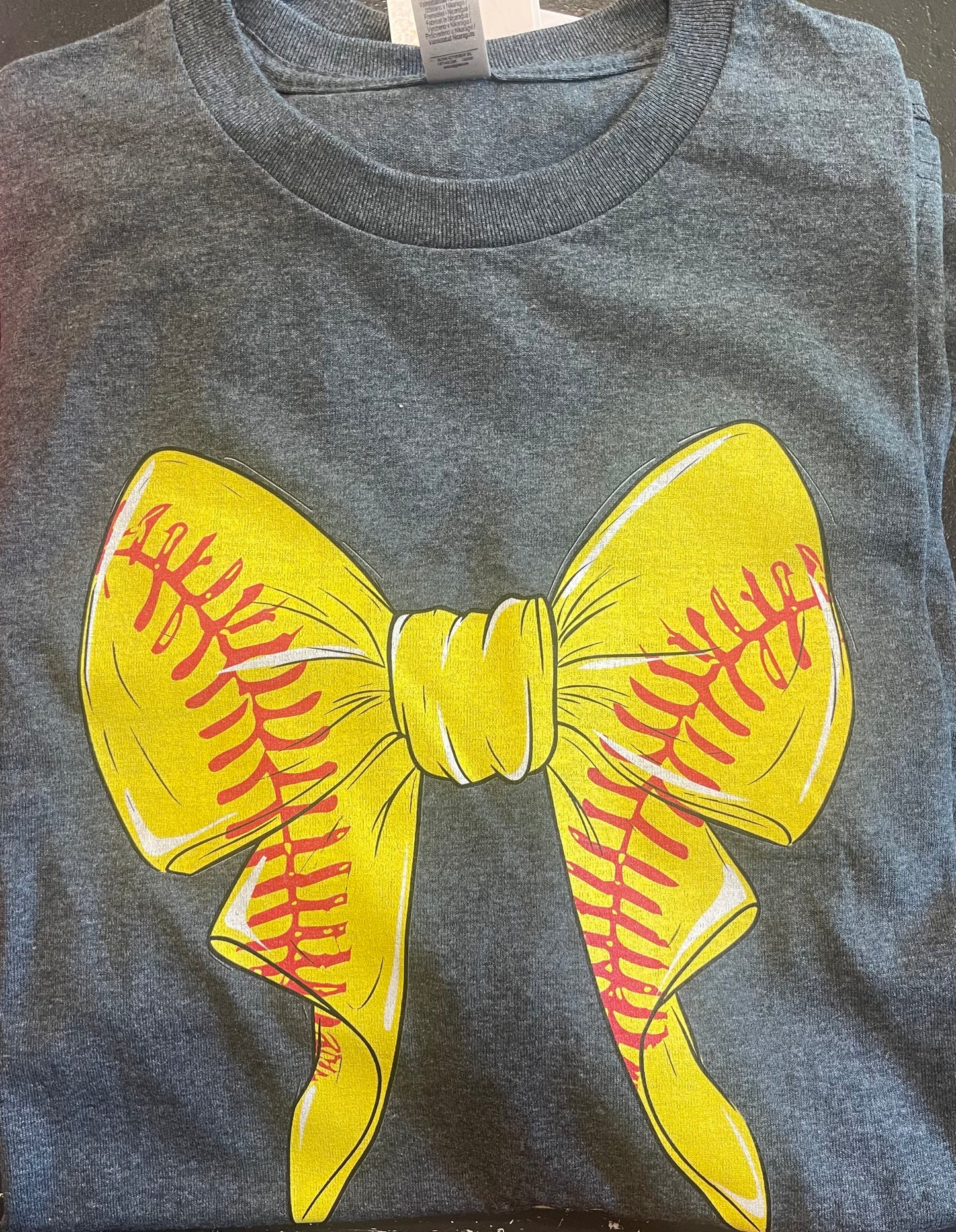 The B's Tees Shirts Softball Ribbon