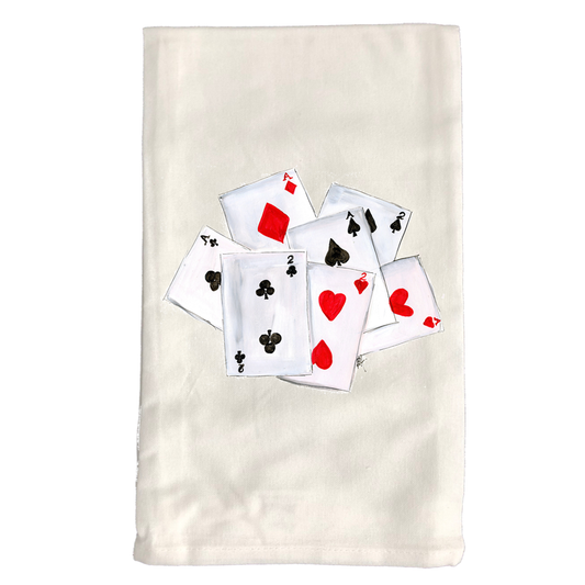 Kitchen Towel White  KT100W Playing Cards