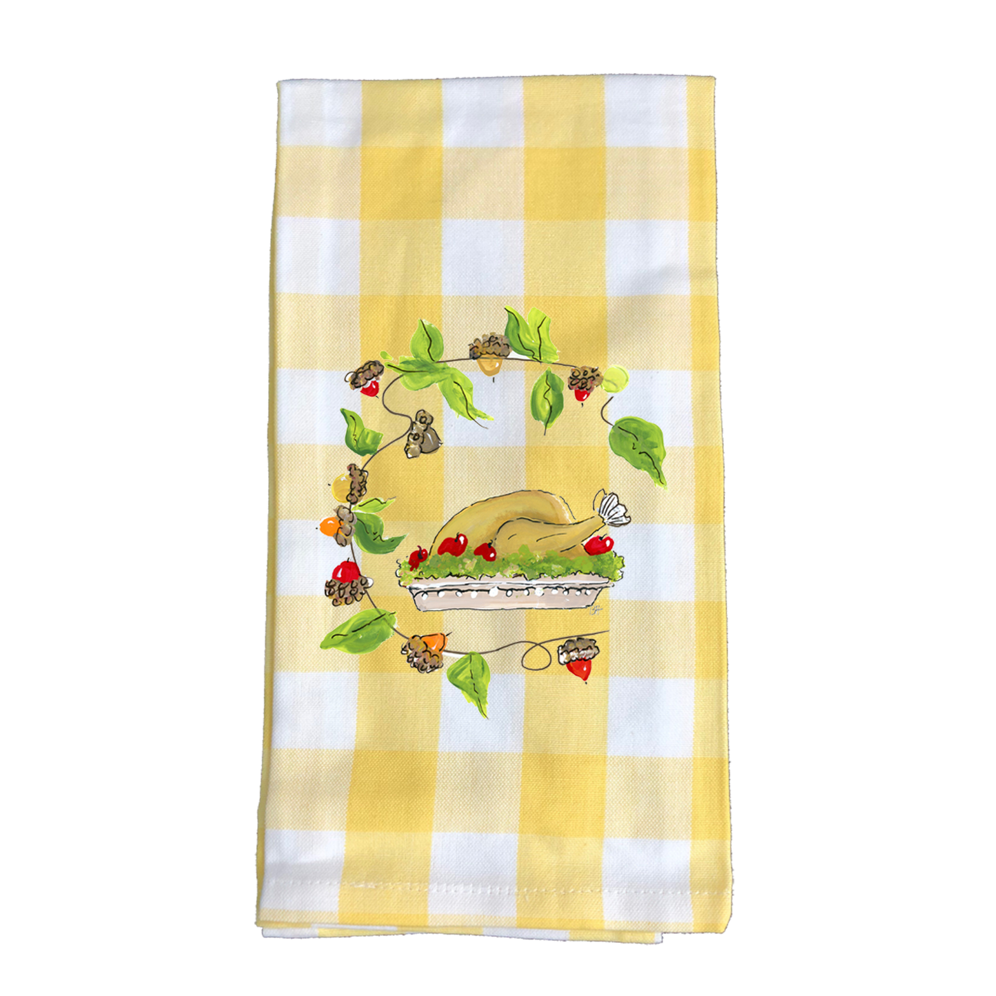 Kitchen Towel Fall 1100 Turkey Dinner YC