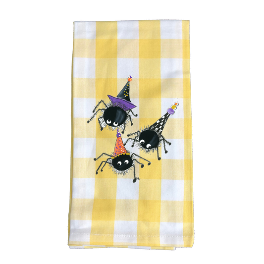 Kitchen Towel Fall 974 3 Halloween Spiders YC