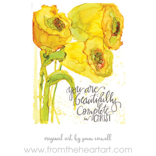 You Are Beautifully Complete in Christ | Notecards