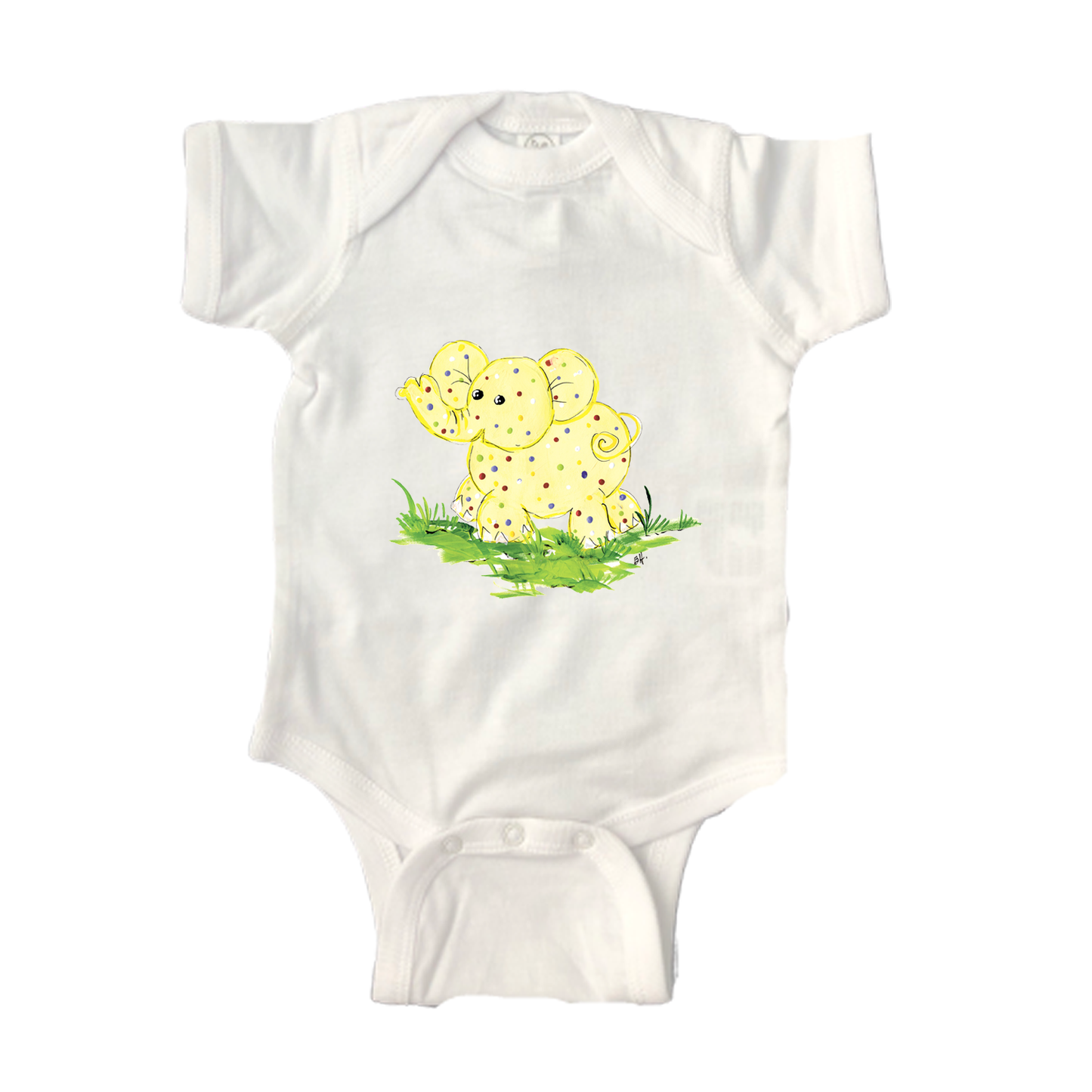 Bodysuit Short Sleeve ON38 Yellow Elephant