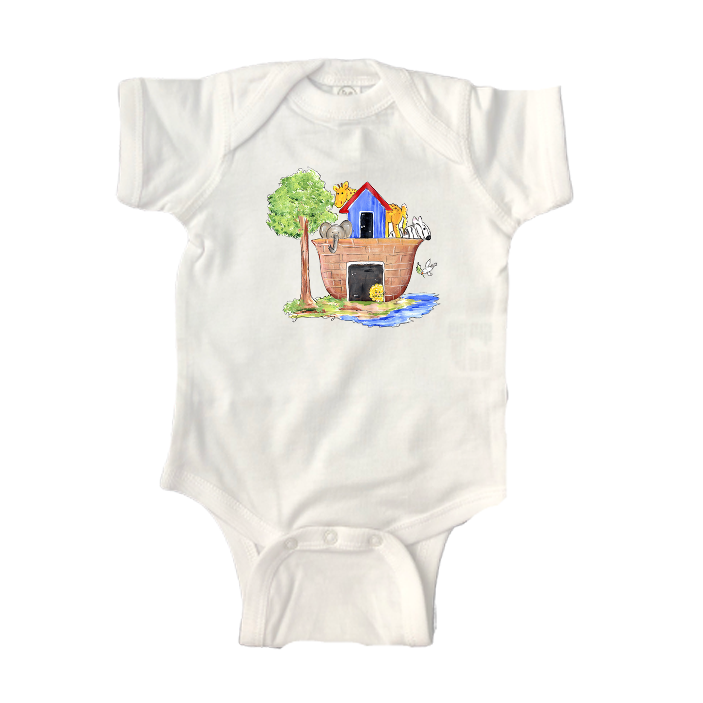 Bodysuit Short Sleeve  ON446 Noah's Ark