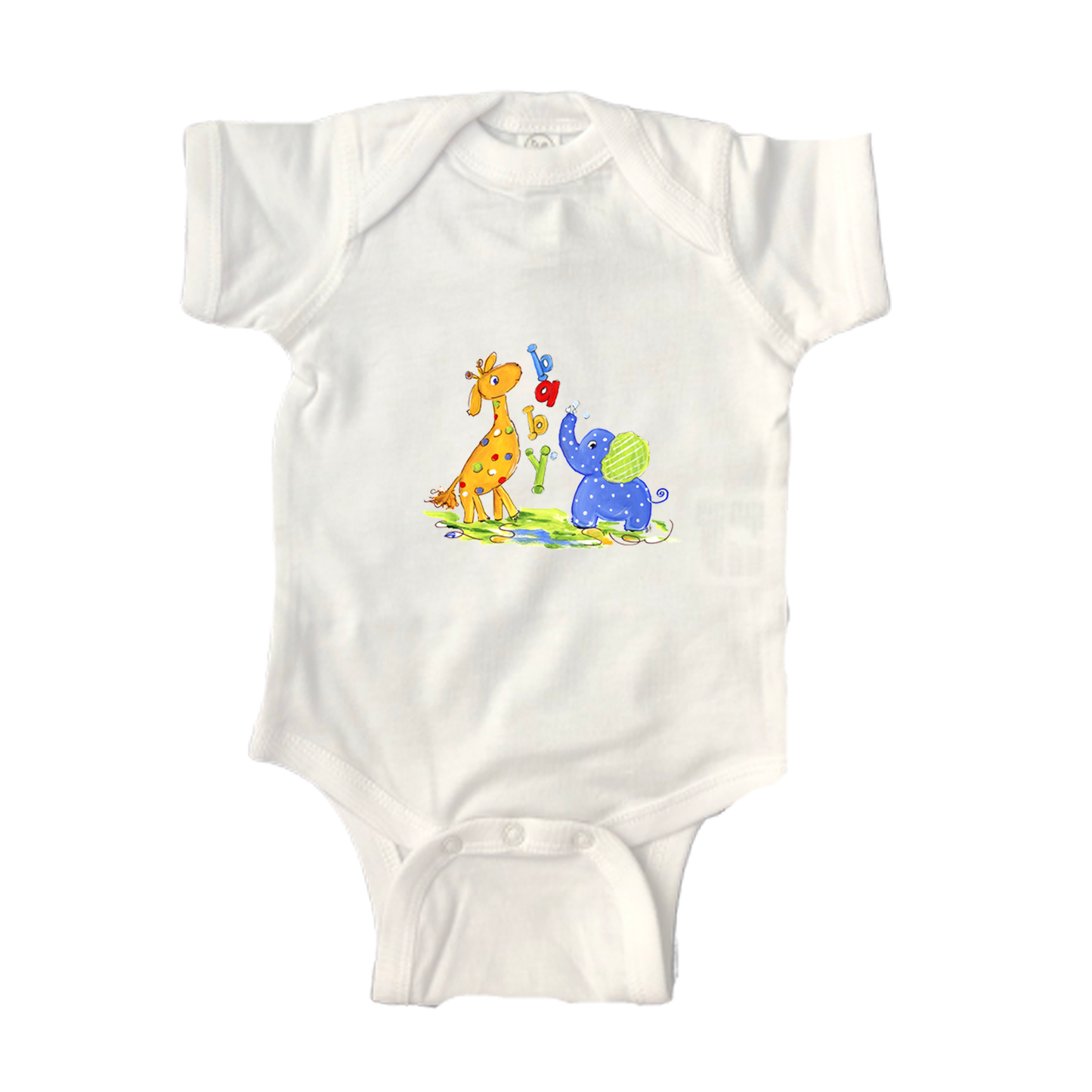 Bodysuit Short Sleeve  ON771 Baby Animals