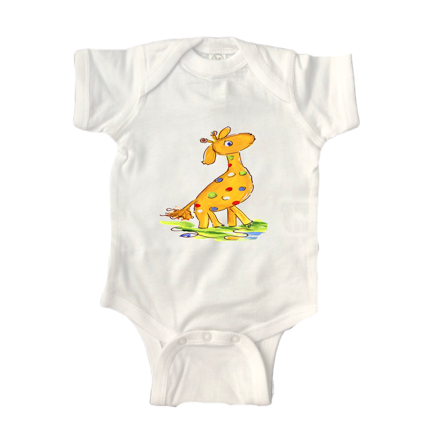 Bodysuit Short Sleeve  ON778 Baby Giraffe