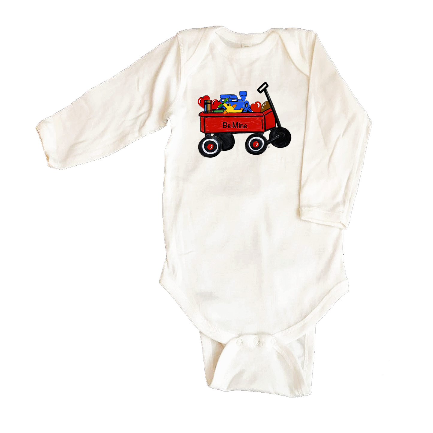 Bodysuit Long Sleeve Valentine Wagon ONL2761