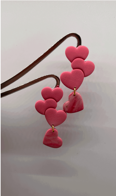 Ivory Lane Clay Earrings - Valentine