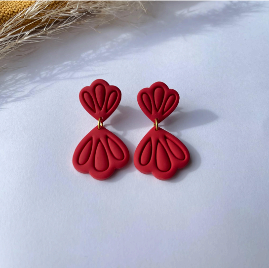 Ivory Lane Clay Earrings - Valentine