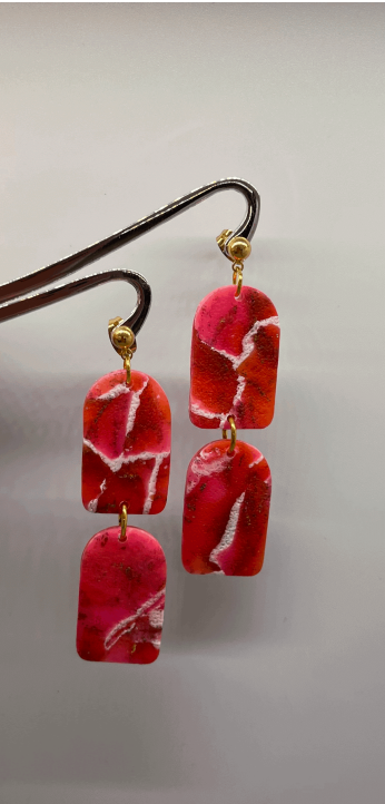 Ivory Lane Clay Earrings - Valentine