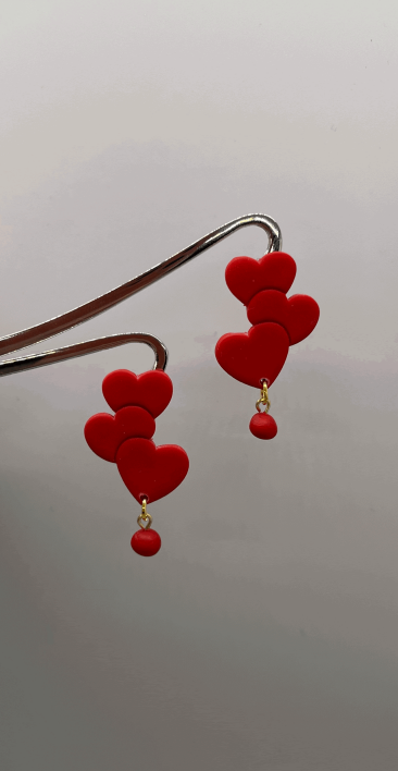 Ivory Lane Clay Earrings - Valentine