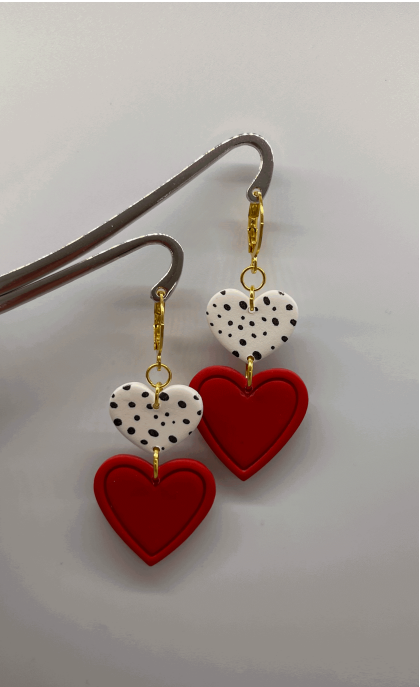 Ivory Lane Clay Earrings - Valentine