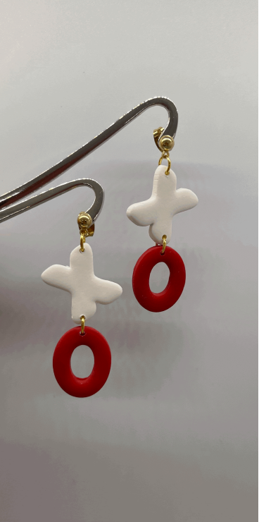 Ivory Lane Clay Earrings - Valentine