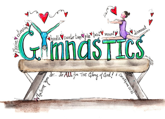Gymastics - Word Art