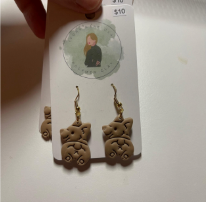 Ivory Lane Clay Earrings - Misc