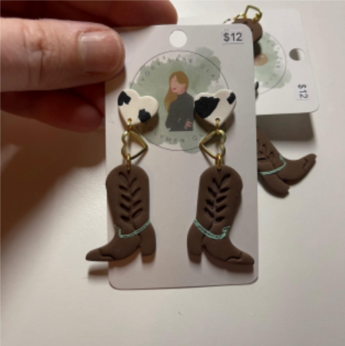 Ivory Lane Clay Earrings - Misc